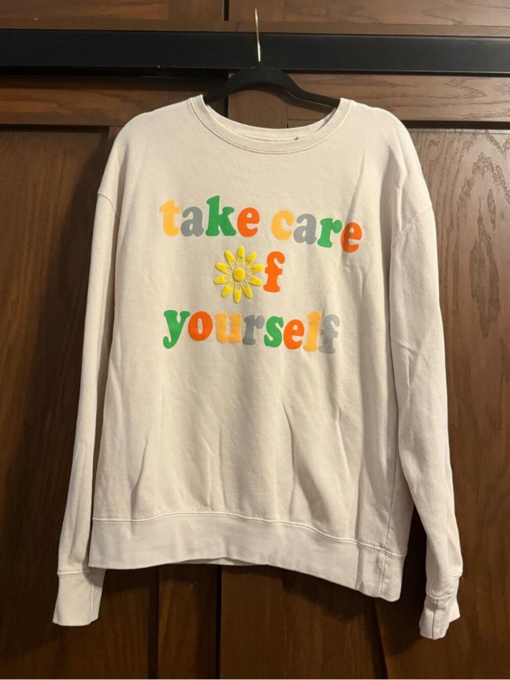 Pacific and Co. Women's Multi Sweatshirt‎ Sz M Self-Care Personal Growth